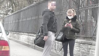 Bulge Dick Flash on Street \ Public Flashing