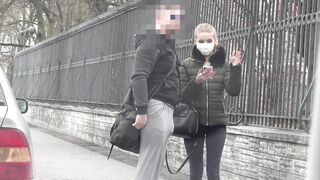 Bulge Dick Flash on Street \ Public Flashing