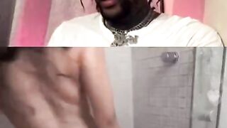 WHITE GIRL GROUPIE PUTS ON a SHOW FOR RAPPER GOLD GAD ON INSTAGRAM LIVE