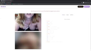 Omegle Blond Girl with Big Boobs Masturbate