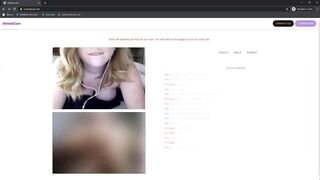 Omegle Blond Girl with Big Boobs Masturbate