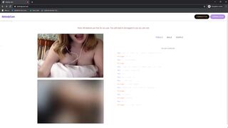 Omegle Blond Girl with Big Boobs Masturbate