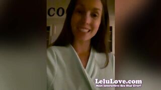 Personal porno video log behind scenes of a blowjob and cum on tits and other day to day adventure and POV of Lelu Love