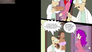 Leela has an orgy with Amy Barbara and Professor Hubert - Futurama Christmas Delivery