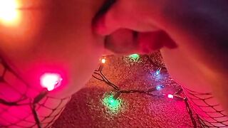 My boyfriend finger fucks me under the Christmas tree! I ORGASM, HARD!!!