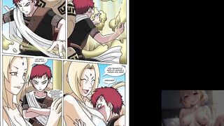 Tsunade Milf fucks with her lover Gaara on the beach