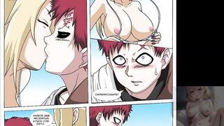 Tsunade Milf fucks with her lover Gaara on the beach