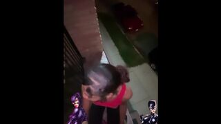 Sucking bae dick on the balcony we fair caught