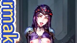 ai art widowmaker overwatch ahegao dance