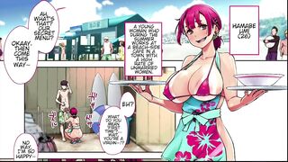 An Onee-San Who Works At A Beach-Side Cafe In A Town Full Of Women Who Are Starved For Men!