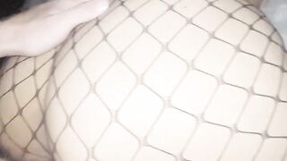 Big Ass Latina Teen Loves To Take Dick In FishNets