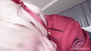 ❤️【aliceholic13】Lycoris recoil Chisato cosplaying | passionate and loving raw sex hentai video.