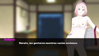 Follando a Sakura mientras Sasuke no esta en casa - NARUTO FAMILY VACATION - [Escena + Descarga]