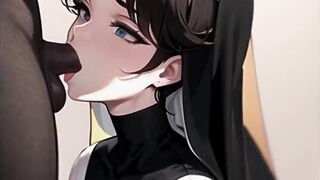 Sexy Nun Hot Blowjob Ai Porn