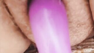 Bbw using purple vibe 2