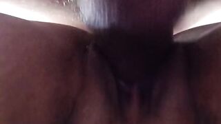 CLOSE UP and POV hard cock deliciously entering the big pussy that has multiple orgasms