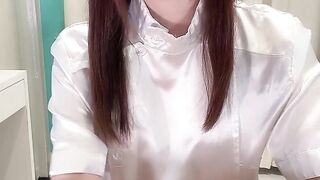 [English sub] Handjob Japanese beauty taking semen sample