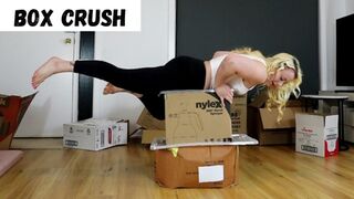 Cardboard box crush crumple