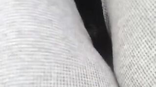 Playing with my wet throbbing pussy in my friend's car twice and have a screaming orgasm