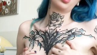 tattood alt coyemo german sexy small boobs