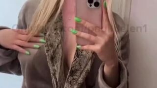 Busty blonde is playful and wants to masturbate