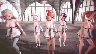 Mmd R-18 Anime Girls Sexy Dancing Clip 338