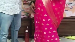 Indian Pink Sadi Wali Bhabhi Fuck Her Boyfriend with Cheating