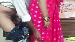 Indian Pink Sadi Wali Bhabhi Fuck Her Boyfriend with Cheating