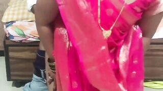 Indian Pink Sadi Wali Bhabhi Fuck Her Boyfriend with Cheating