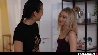 Real Life Futa - Blonde shemale fuck her hot friend