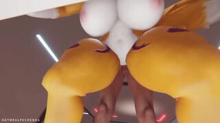 Furry stepmother Renamon anal- creampied