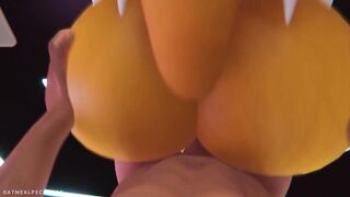 Furry stepmother Renamon anal- creampied