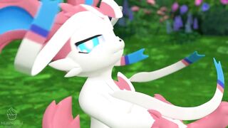 Sylveon CREAMPIE, VAGINAL AND BLOWJOB! She Swallow all (Pokemon) | Merengue Z