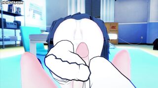 Ikuyo Kita from Bocchi the Rock! Gives You A Footjob Hentai POV