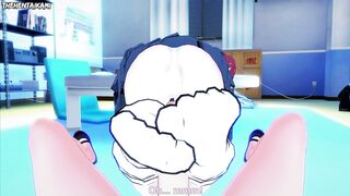 Ikuyo Kita from Bocchi the Rock! Gives You A Footjob Hentai POV