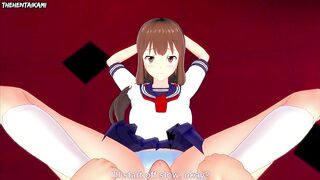 Yuri Mariya from Campione Gives You A Footjob Hentai POV