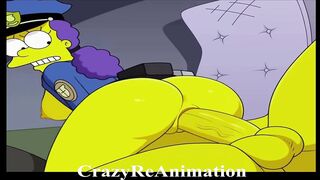 The Simpson Porn Parody - Sexy Officer Marge Simpson Animation (Hard Sex) (Hentai)