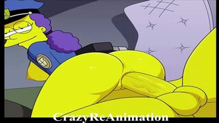 The Simpson Porn Parody - Sexy Officer Marge Simpson Animation (Hard Sex) (Hentai)