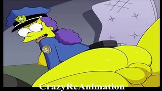 The Simpson Porn Parody - Sexy Officer Marge Simpson Animation (Hard Sex) (Hentai)