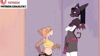 CUTE FUTANARI FURRY GIRL HARD FUCKED GIRLFRIEND AND CREAMPIE | FUTA FURRY CARTOON 4K 60FPS