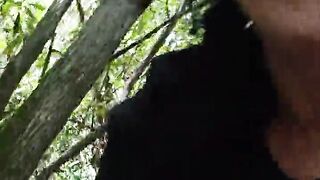 Bending That Ass Over in the Woods for You to Stick It in Hopeing Someones Watching