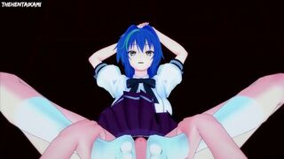 Xenovia Quarta from High School DxD Gives You A Footjob Hentai POV