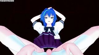 Xenovia Quarta from High School DxD Gives You A Footjob Hentai POV