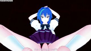 Xenovia Quarta from High School DxD Gives You A Footjob Hentai POV