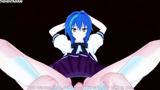 Xenovia Quarta from High School DxD Gives You A Footjob Hentai POV