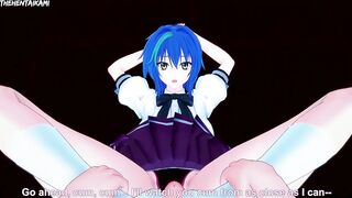 Xenovia Quarta from High School DxD Gives You A Footjob Hentai POV