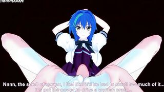 Xenovia Quarta from High School DxD Gives You A Footjob Hentai POV