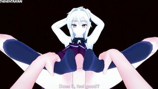 Koneko Toujou from High School DxD Gives You A Footjob Hentai POV