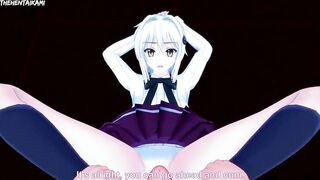 Koneko Toujou from High School DxD Gives You A Footjob Hentai POV