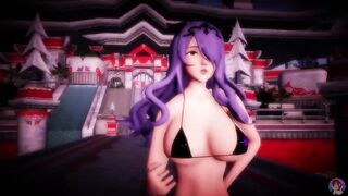 MMD Fire Emblem x Hyperdimension Neptunia // Kiss Me / Camilla x Iris Heart